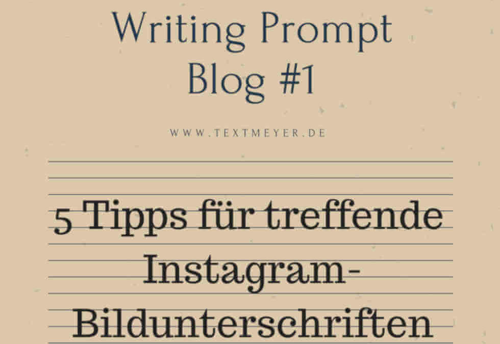 Fünf Tipps für treffende Instagram-Bildunterschriften