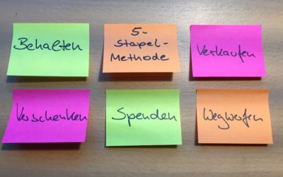 Unterlagen nach der 5-Stapel-Methode sortieren
